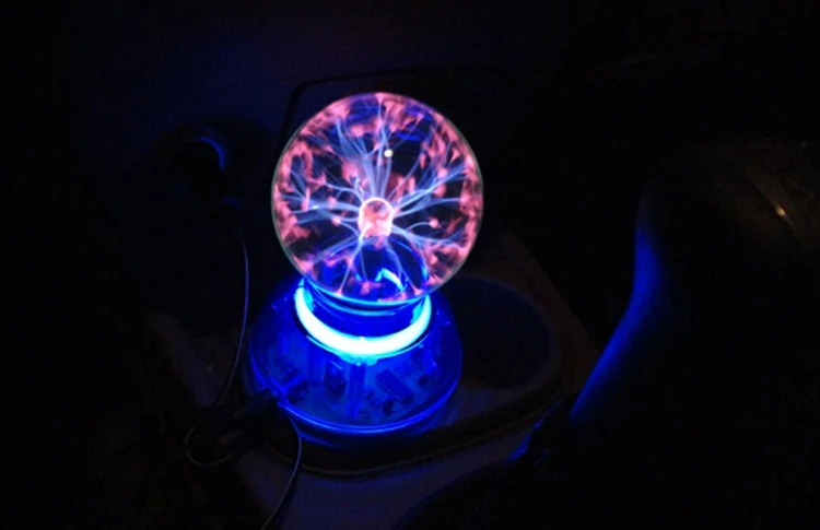 Magical Plasma Ball Night Light Lamp 3-Inch Touch USB Desk Decor Globe - Image 7