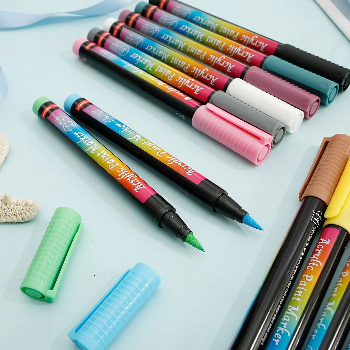 30 Colours Acrylic Paint Pens Art Markers - Image 5