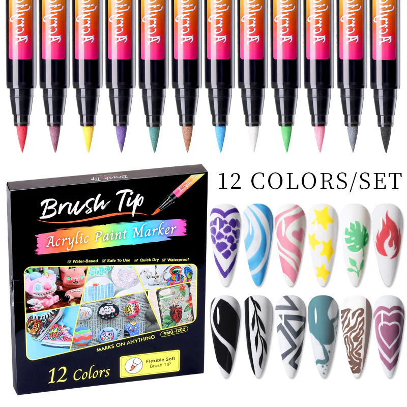 30 Colours Acrylic Paint Pens Art Markers - Image 6