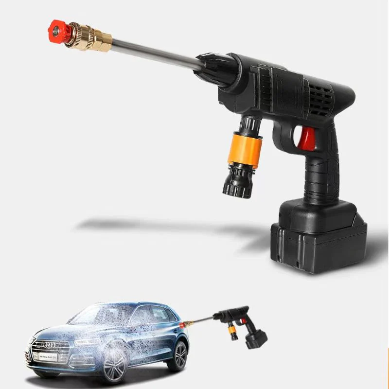 300W Cordless High Pressure Washing Gun Car Washer - Image 2