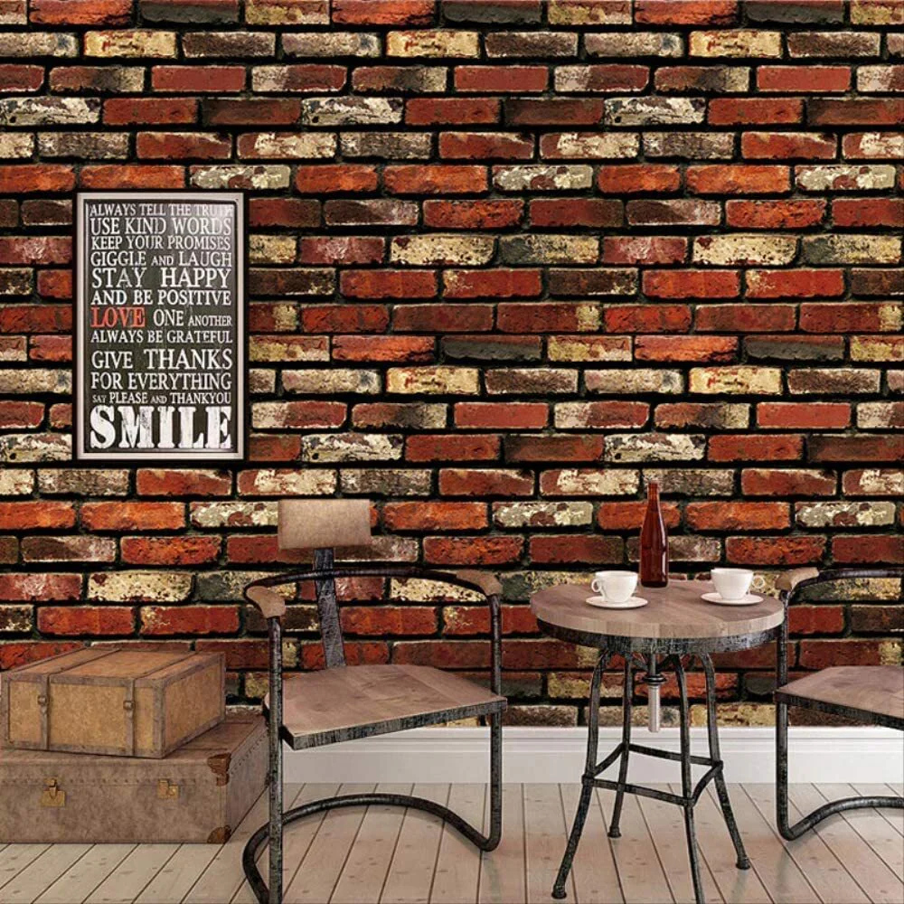 3D Brick Wall Self Adhesive Wallpaper - Image 8