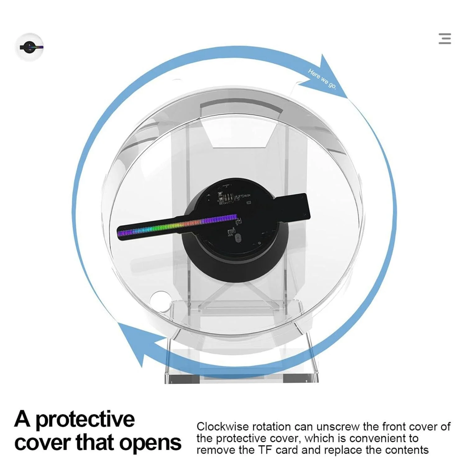 3D Holographic Projector LED Fan Hologram Display - Image 9