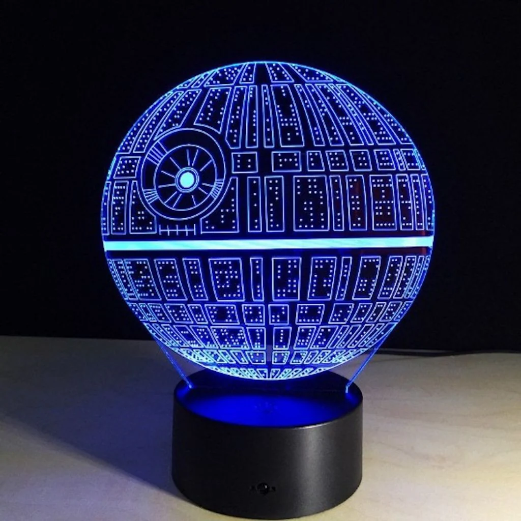 3D Planet Death Star War LED Colour-Changing Night Light Lamp - Image 12