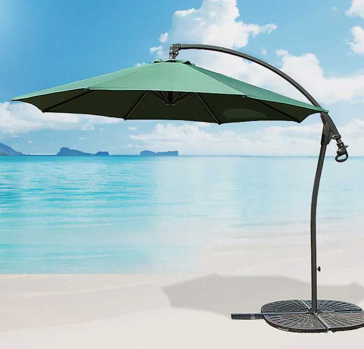3m Heavy Duty Round Cantilever Outdoor Umbrella (Green) - Image 2