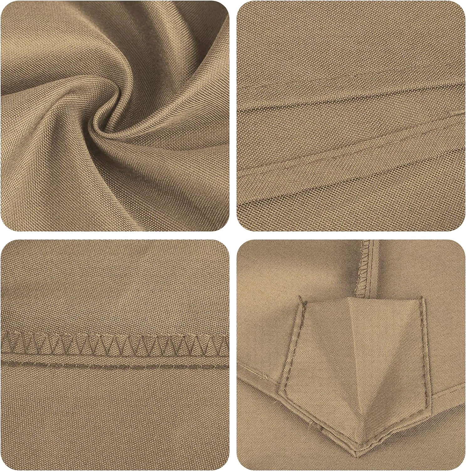 3m Patio Umbrella Replacement Cover 10ft 8 Ribs Large Outdoor Canopy (Beige) - Image 4