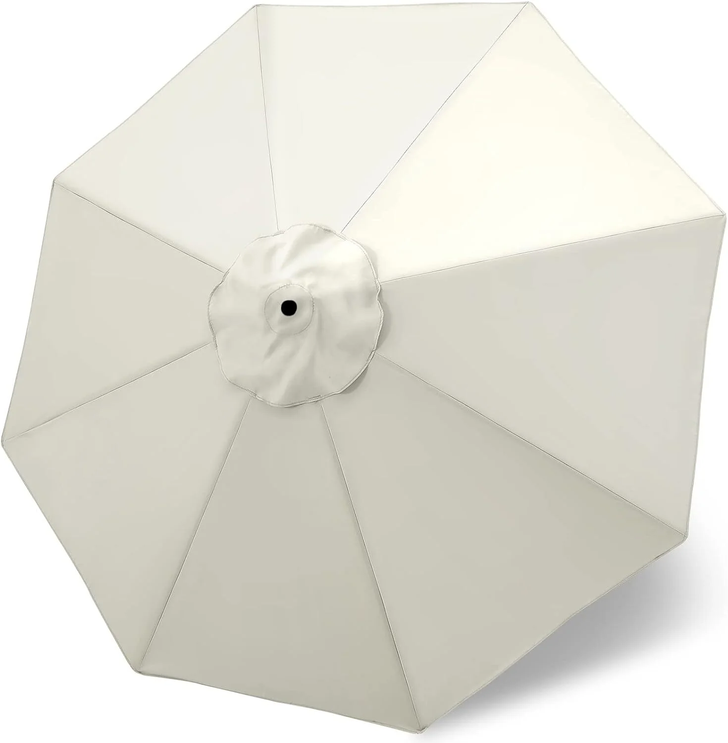 3m Patio Umbrella Replacement Cover 10ft 8 Ribs Large Outdoor Canopy (White) - Image 3