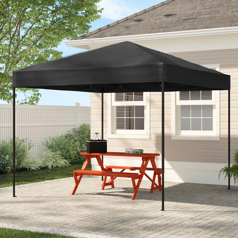 3m x 3m Outdoor Market Gazebo Tent Marquee (Black) - Image 4
