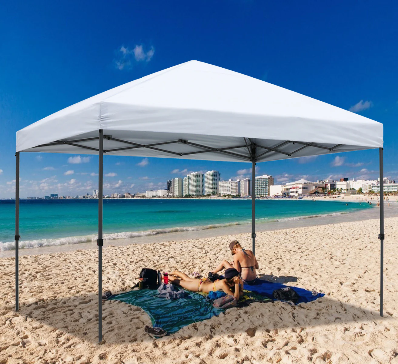 3m x 3m Outdoor Market Gazebo Tent Marquee (White) - Image 2