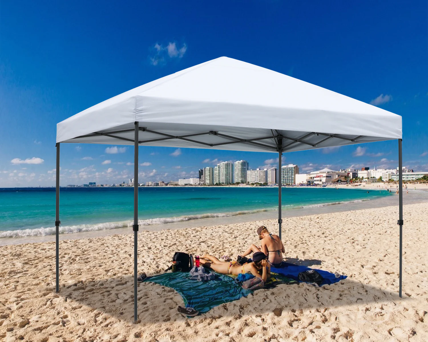 3m x 3m Outdoor Market Gazebo Tent Marquee (White) - Image 6