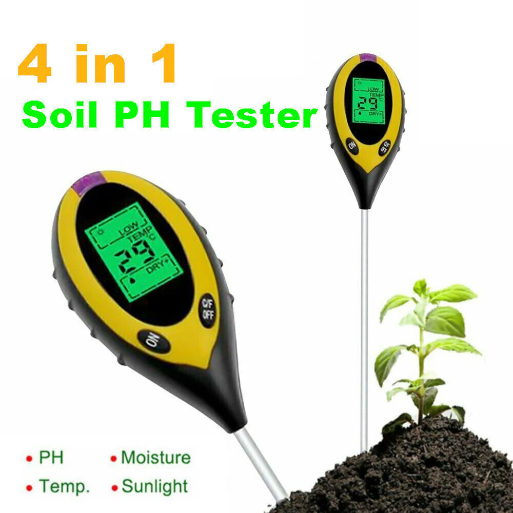 4 in 1 Soil PH Tester Moisture Sunlight Light Test Meter for Garden Plant Lawn - Image 7