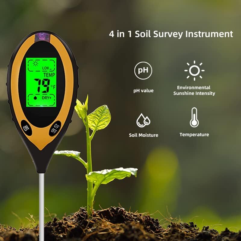 4 in 1 Soil PH Tester Moisture Sunlight Light Test Meter for Garden Plant Lawn - Image 8