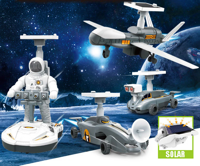 4 In 1 Solar Large Space Adventure DIY Educational Toy Kit - Image 12
