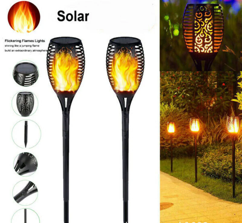 4 PCS Solar Powered Flame Outdoor Light - Image 13