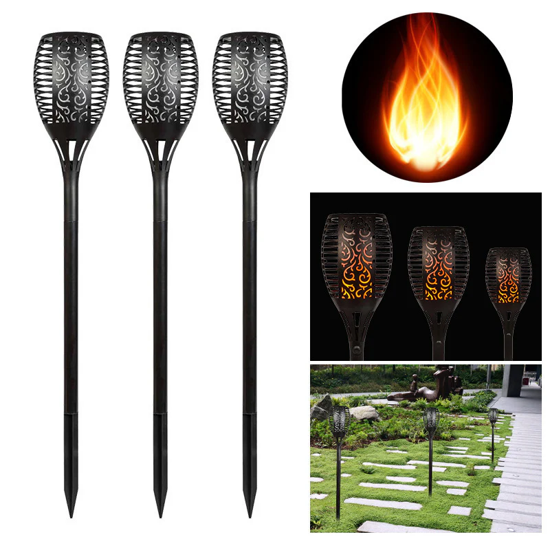 4 PCS Solar Powered Flame Outdoor Light - Image 14