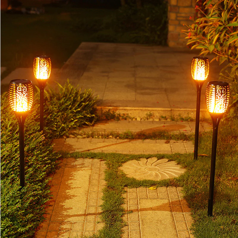 4 PCS Solar Powered Flame Outdoor Light - Image 15