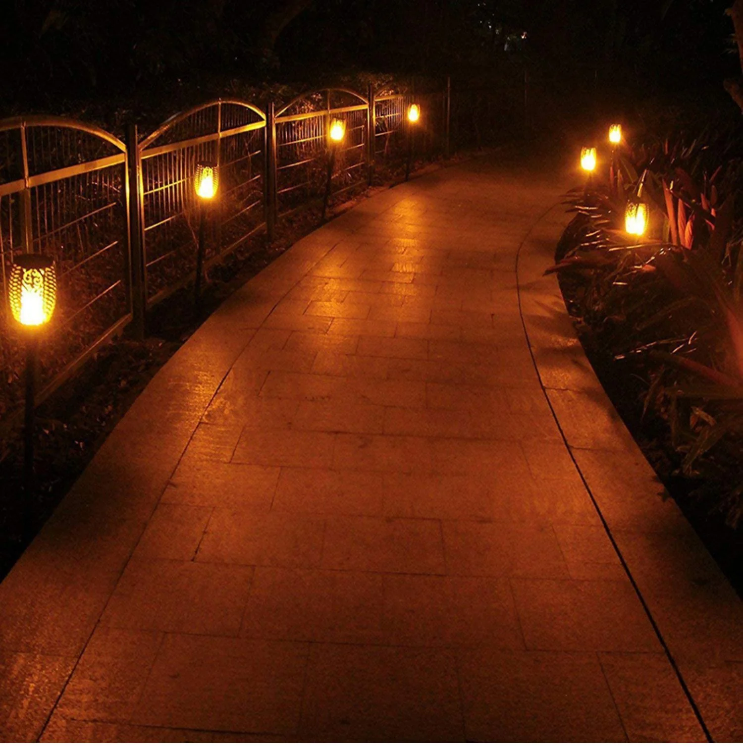 4 PCS Solar Powered Flame Outdoor Light - Image 16