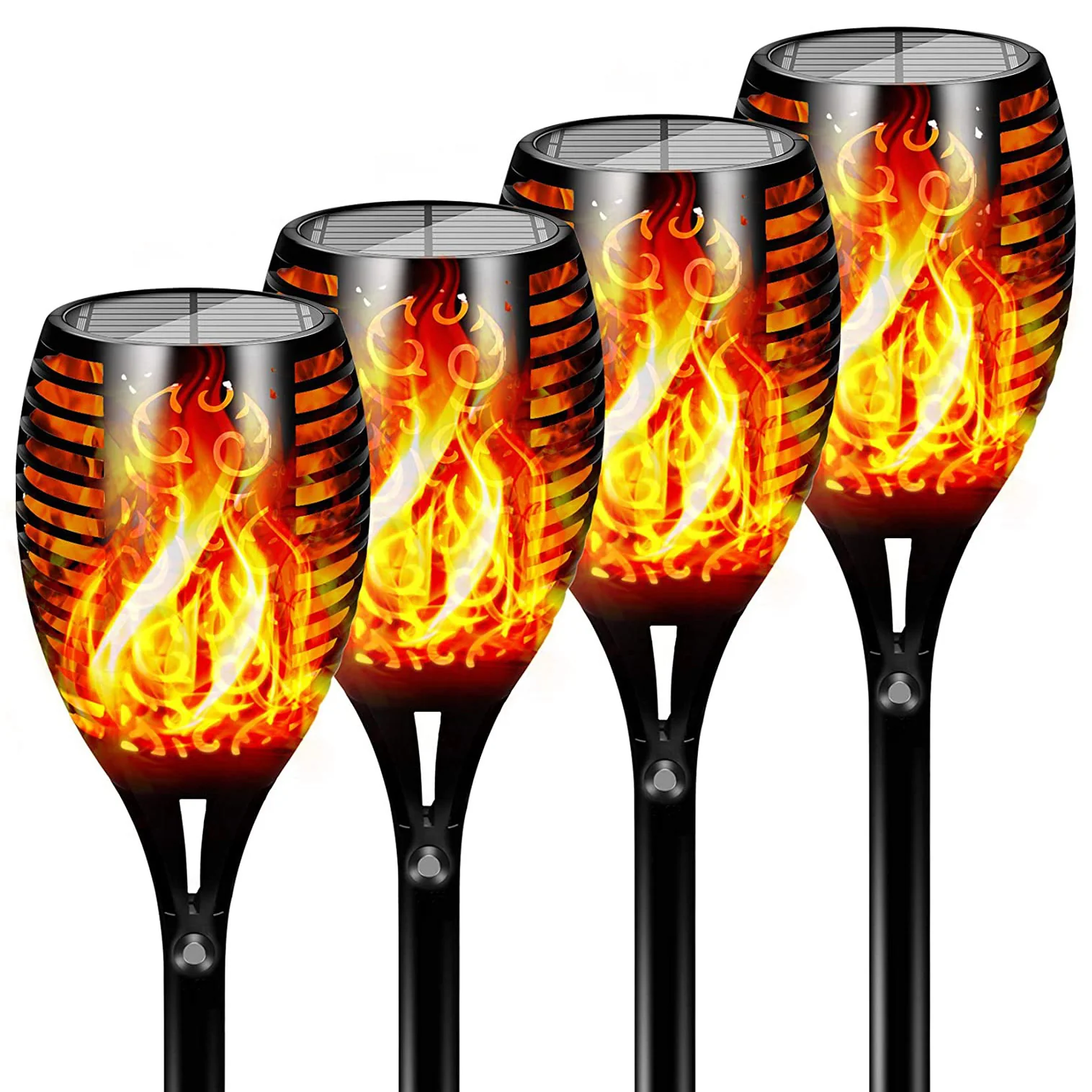 4 PCS Solar Powered Flame Outdoor Light - Image 20