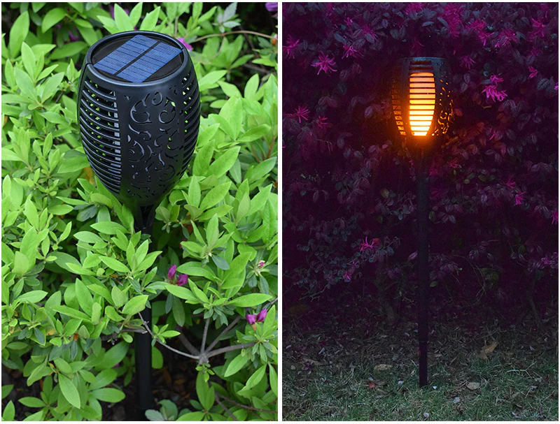 4 PCS Solar Powered Flame Outdoor Light - Image 7