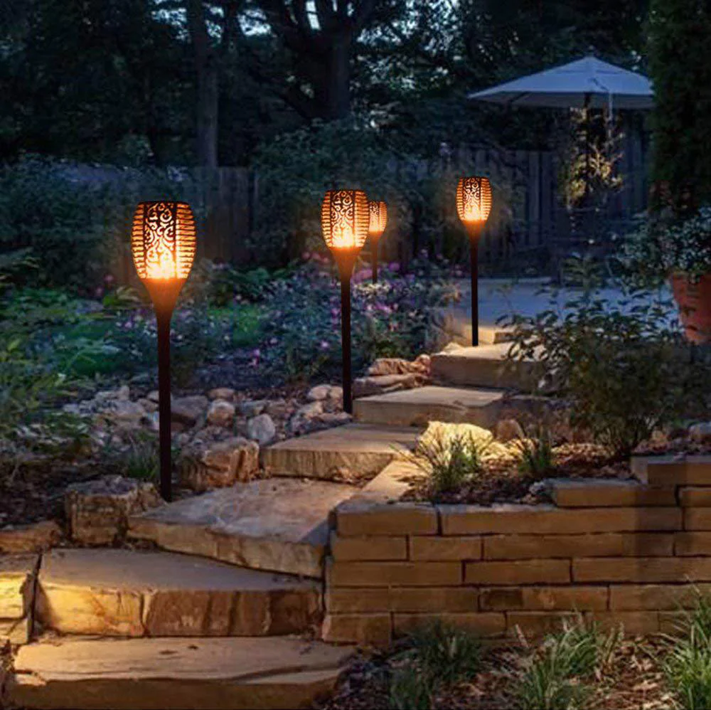 4 PCS Solar Powered Flame Outdoor Light - Image 9