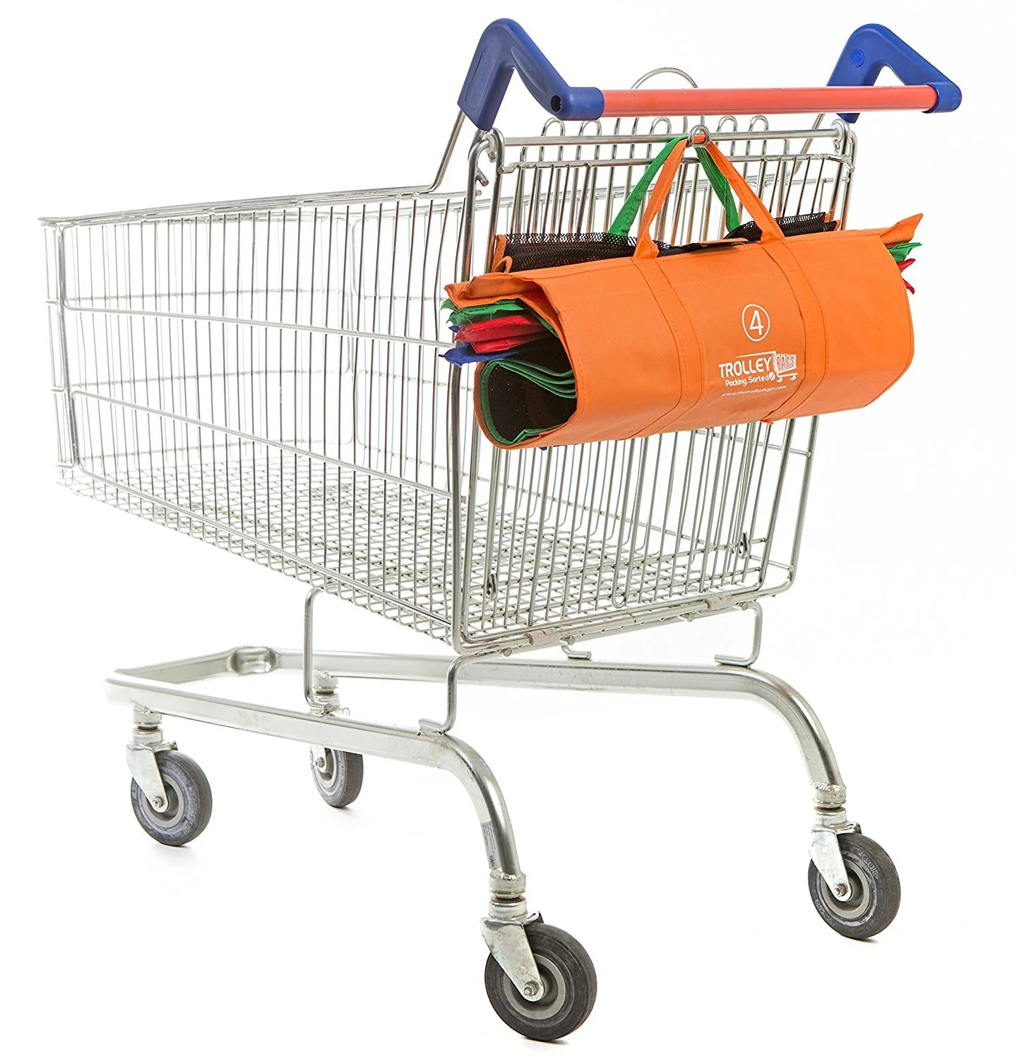 4-Piece Shopping Trolley Bags Organizer Set - Image 10
