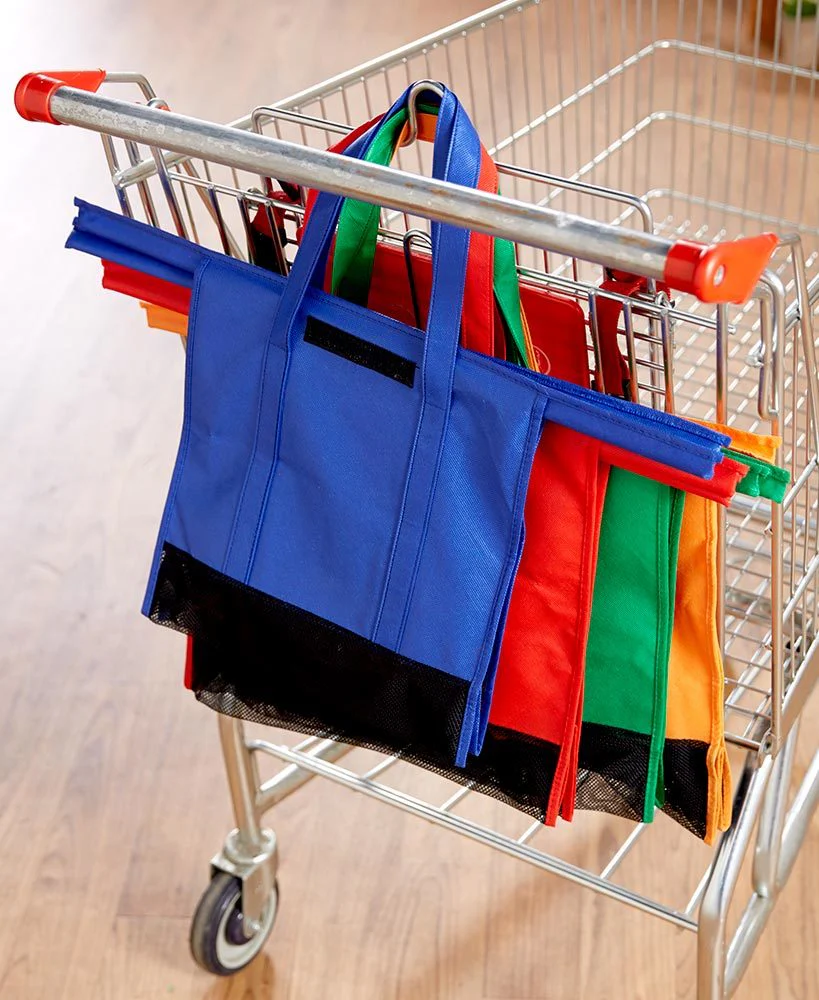 4-Piece Shopping Trolley Bags Organizer Set - Image 6