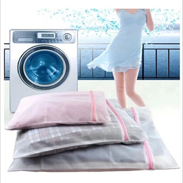4 x Laundry Mesh Washing Bags Protect Delicate Wash Bag - Image 2