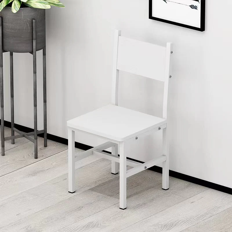4 x Piece Set Bliss Wood & Steel Dining Chairs (White) - Image 8