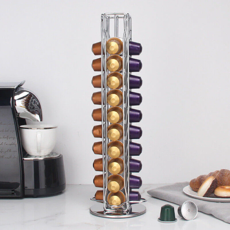 40 Coffee Capsules Pod Holder Stand Storage Dispenser Rack - Image 3