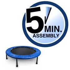 40" Mini Trampoline Home Fitness Gym (Blue) - Image 13
