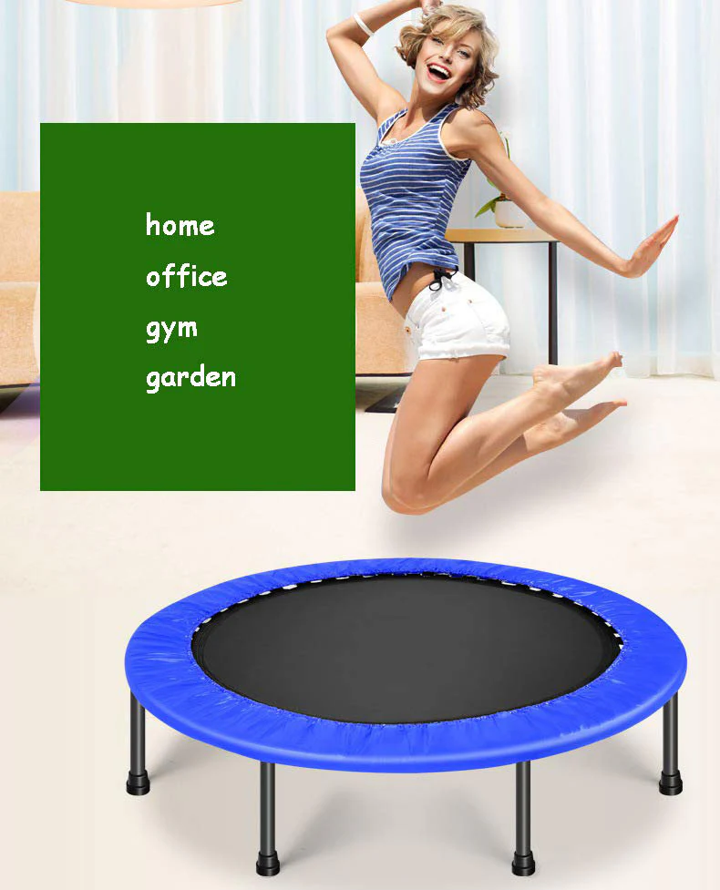 40" Mini Trampoline Home Fitness Gym (Blue) - Image 6