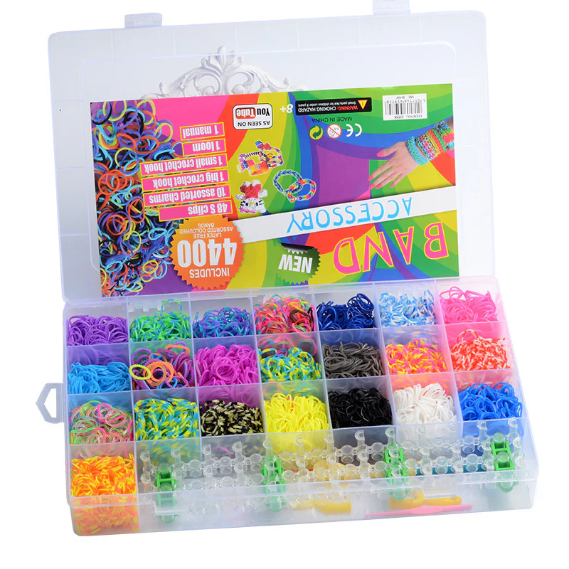 4400 PC Rainbow Loom Rubber Bands and Accessories Large Kit DIY Crafts - Image 19