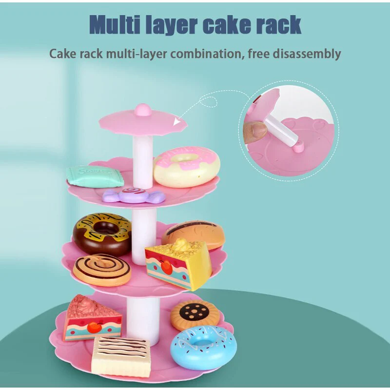 48-Piece Music Tea Party Teapot Pretend Food Toy Play Set - Image 12