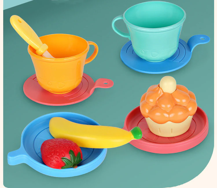 48-Piece Music Tea Party Teapot Pretend Food Toy Play Set - Image 13