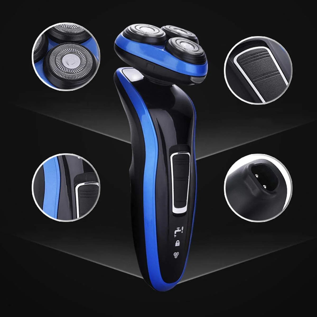 4D Rotating Rechargeable Electric Shaver - Image 2