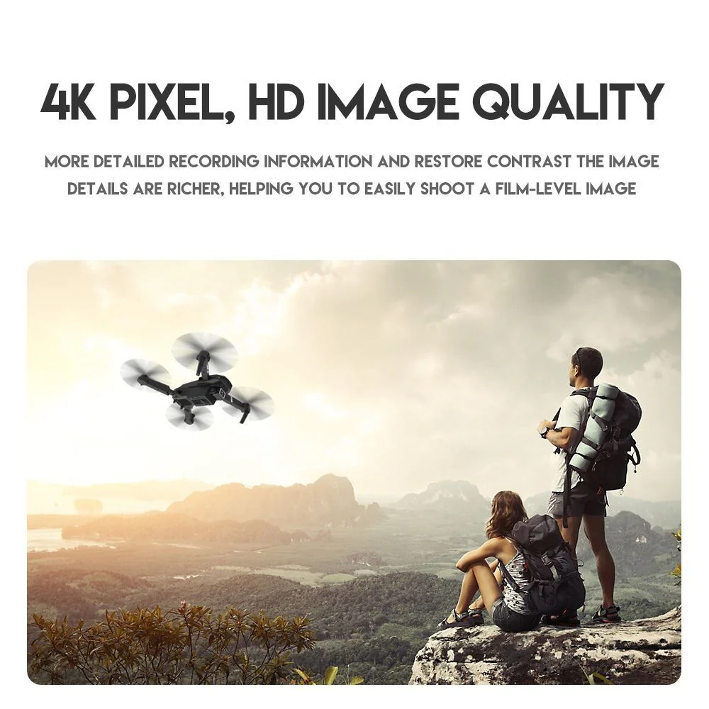 4K HD Dual Camera Dual Battery Wide-angle Quadcopter Remote Control Drone - Image 13