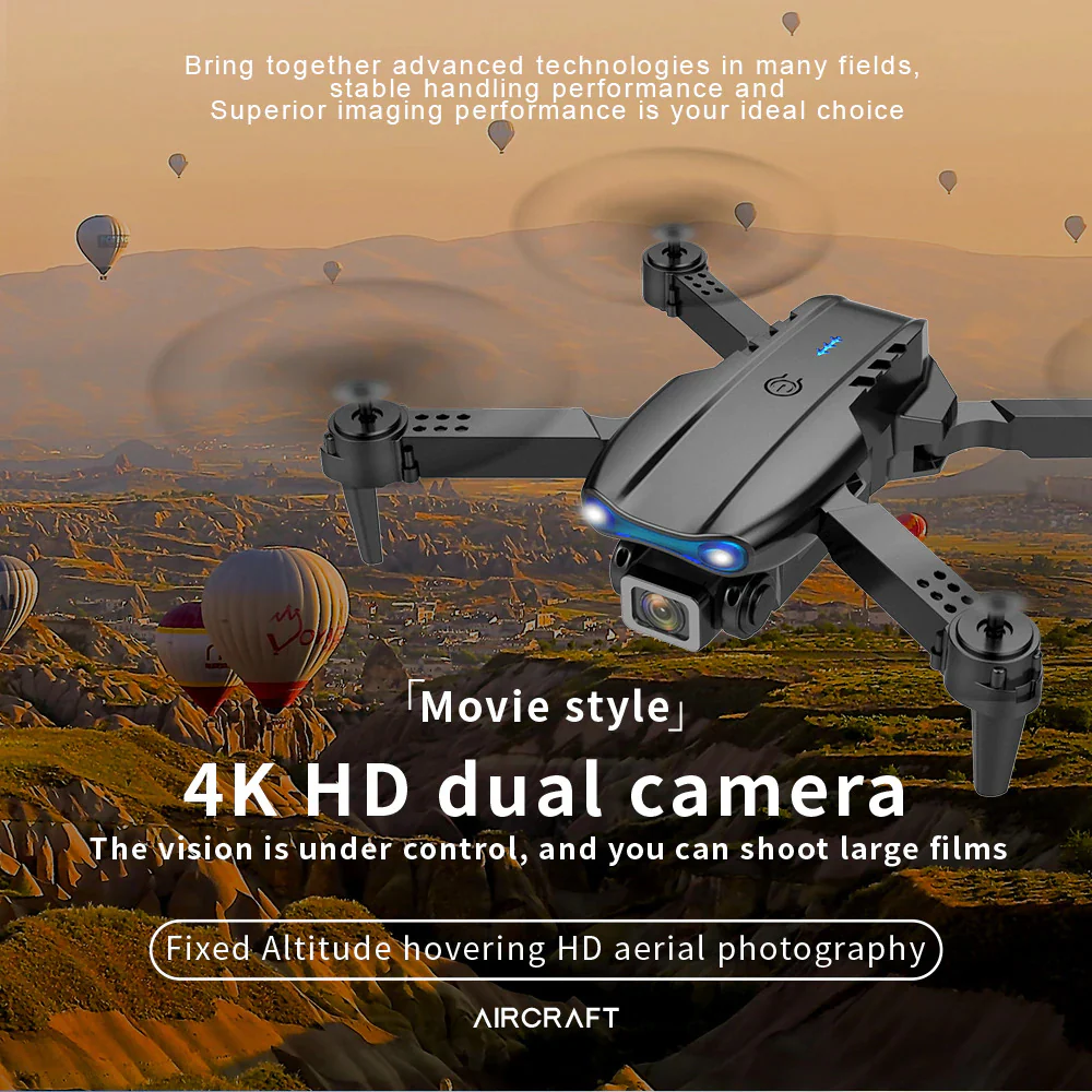 4K HD Dual Camera Dual Battery Wide-angle Quadcopter Remote Control Drone - Image 16