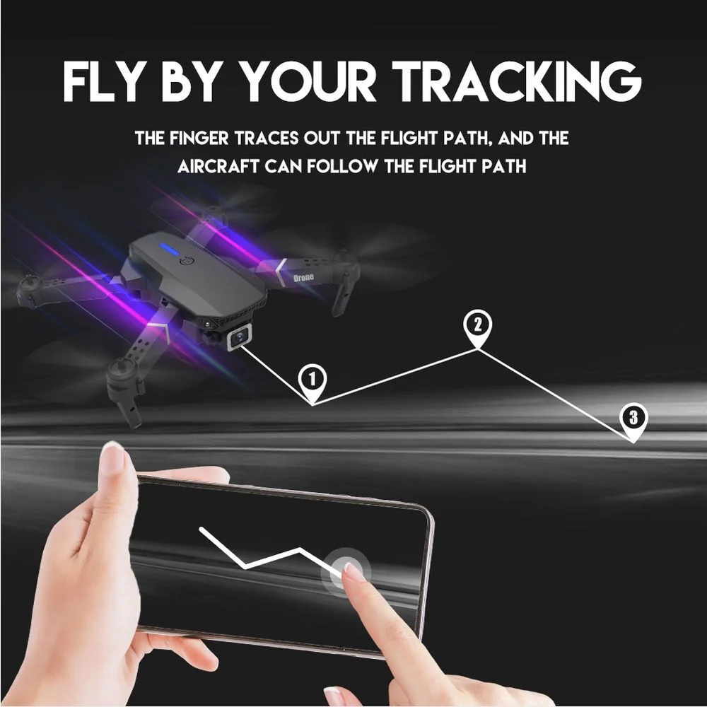 4K HD Dual Camera Dual Battery Wide-angle Quadcopter Remote Control Drone - Image 19