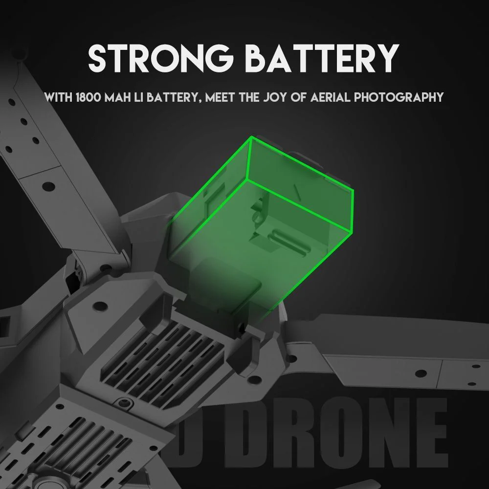4K HD Dual Camera Dual Battery Wide-angle Quadcopter Remote Control Drone - Image 20