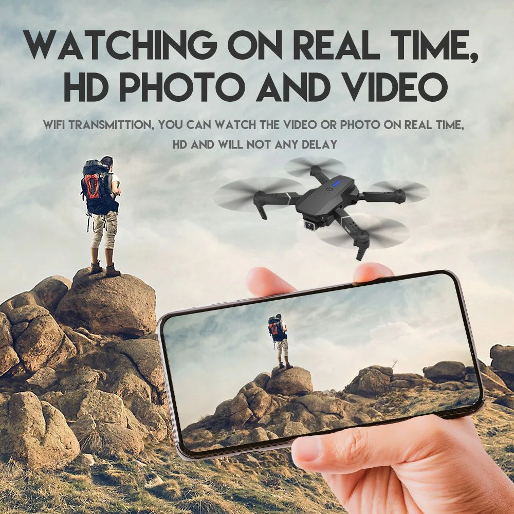 4K HD Dual Camera Dual Battery Wide-angle Quadcopter Remote Control Drone - Image 21