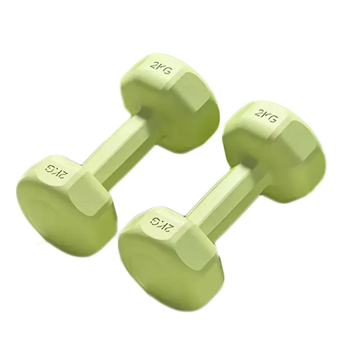 4kg Dumbbell Set 2kg Pair Neoprene Fitness Weights Green - Image 4