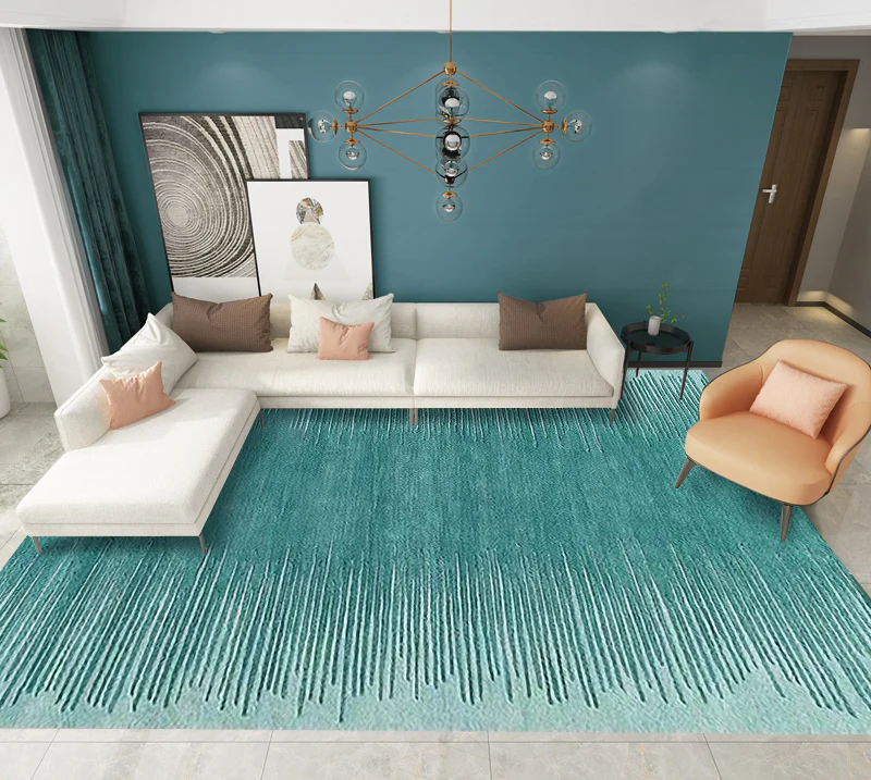 4m Extra Large Aqua Rug Carpet Mat (400 x 200) - Image 3