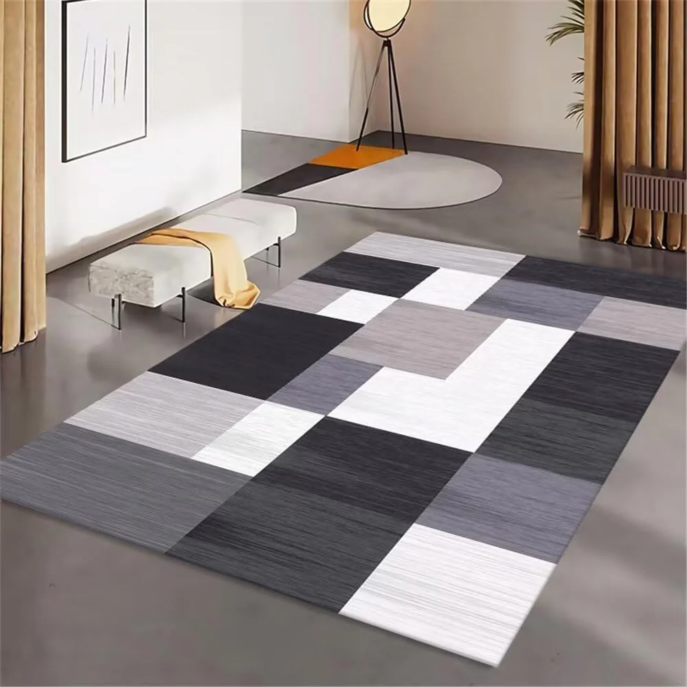 4m Extra Large Check Rug Carpet Mat (400 x 200) - Image 4
