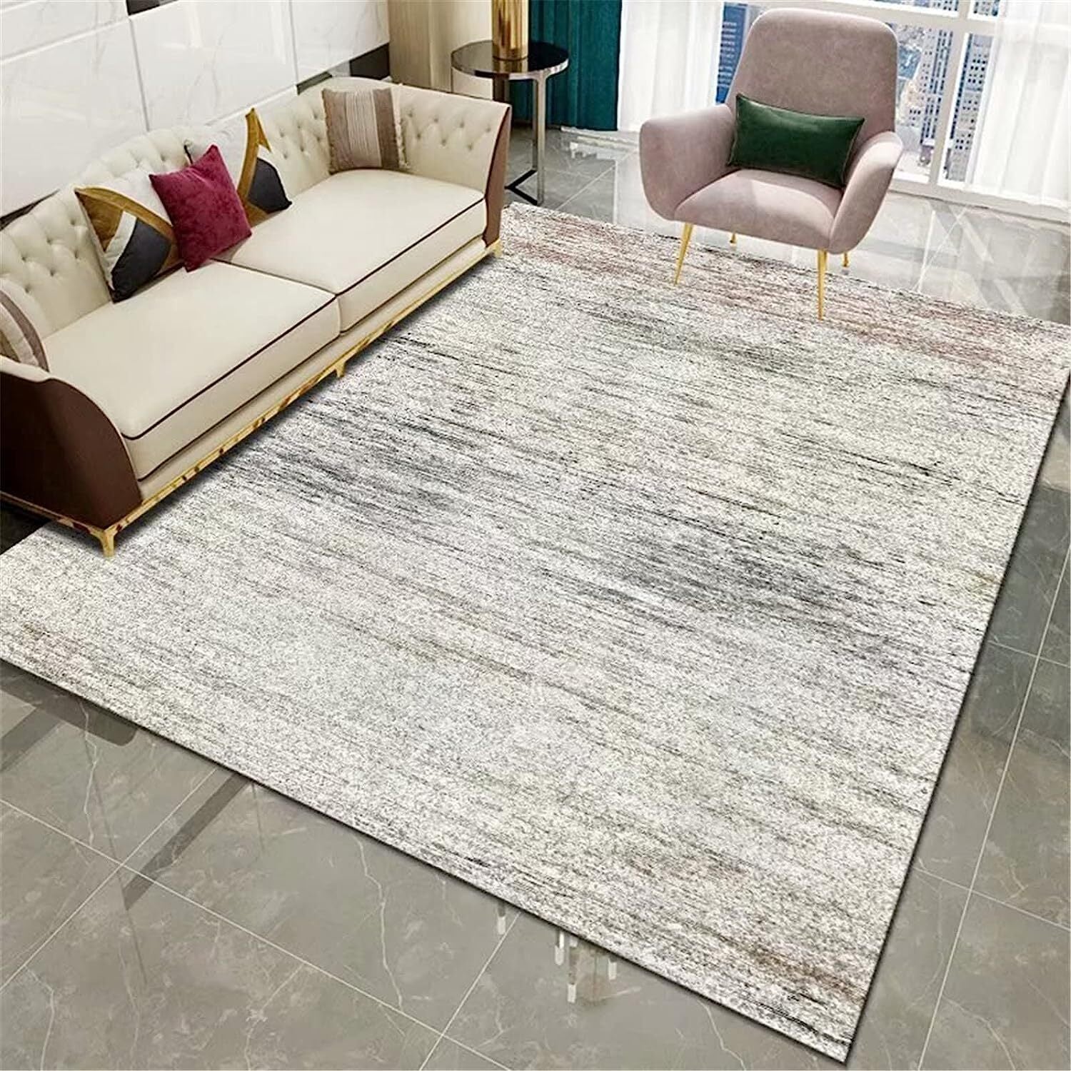 4m Extra Large Lush Plush Misty Carpet Rug (400 x 200) - Image 3