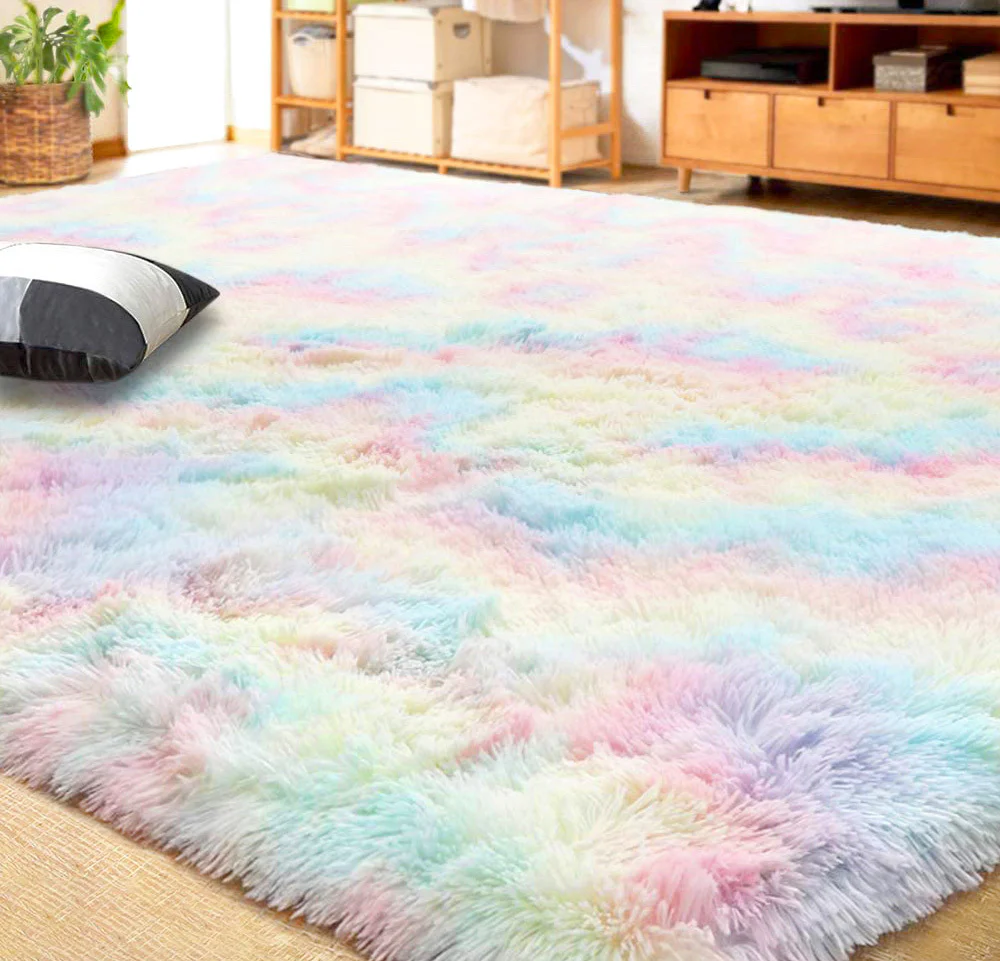 4m Extra Large Soft Rainbow Dream Comfortable Shag Rug (400 x 200) - Image 24