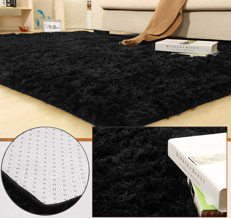 4m Extra Large Soft Shag Rug Carpet Mat (Black, 400 x 200) - Image 9