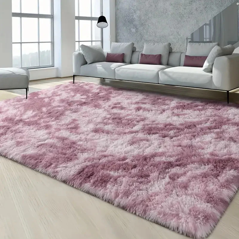 4m Extra Large Soft Shag Rug Carpet Mat (Plum, 400 x 200) - Image 2