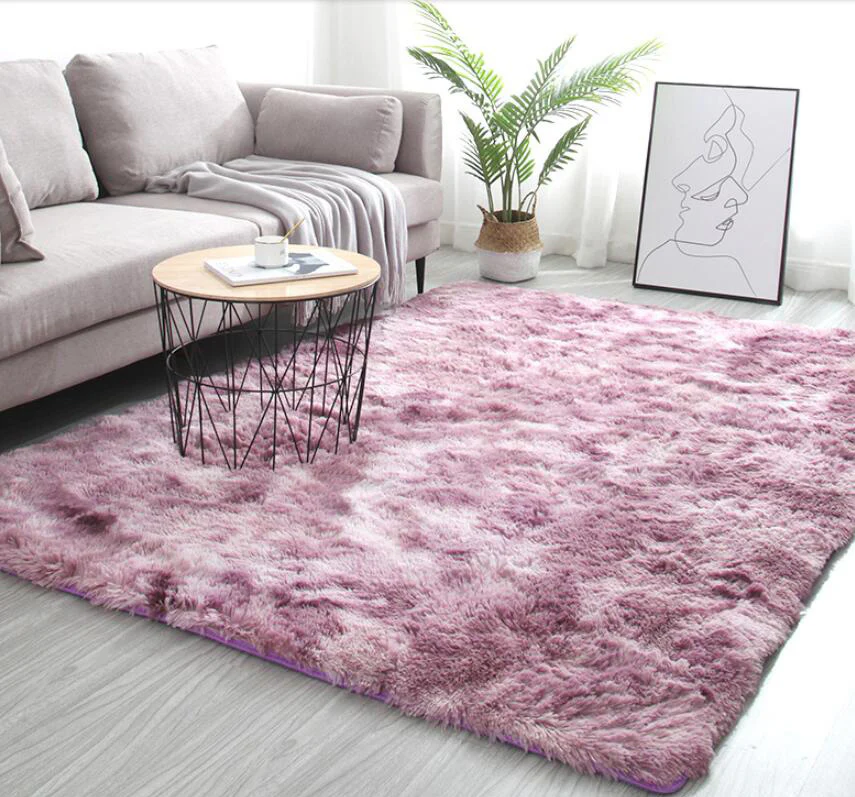 4m Extra Large Soft Shag Rug Carpet Mat (Plum, 400 x 200) - Image 9
