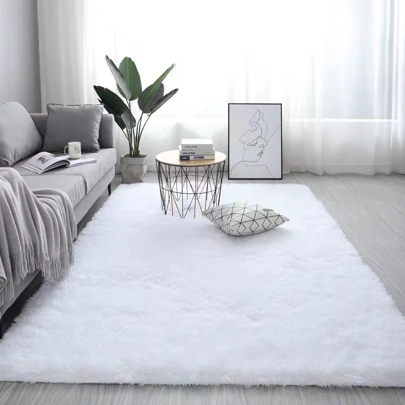 4m Extra Large Soft Shag Rug Carpet Mat (White, 400 x 200) - Image 15