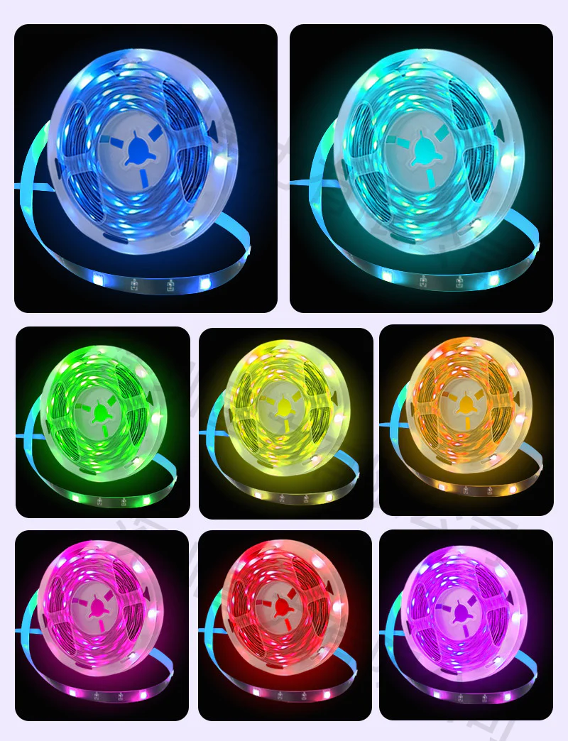 4M RGB LED Light Strip Colour-changing USB Lights with Remote - Image 5