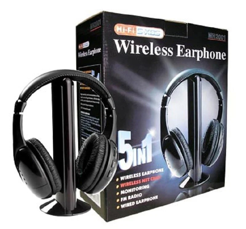 5 in 1 Hi-Fi Wireless Headphones - Image 4